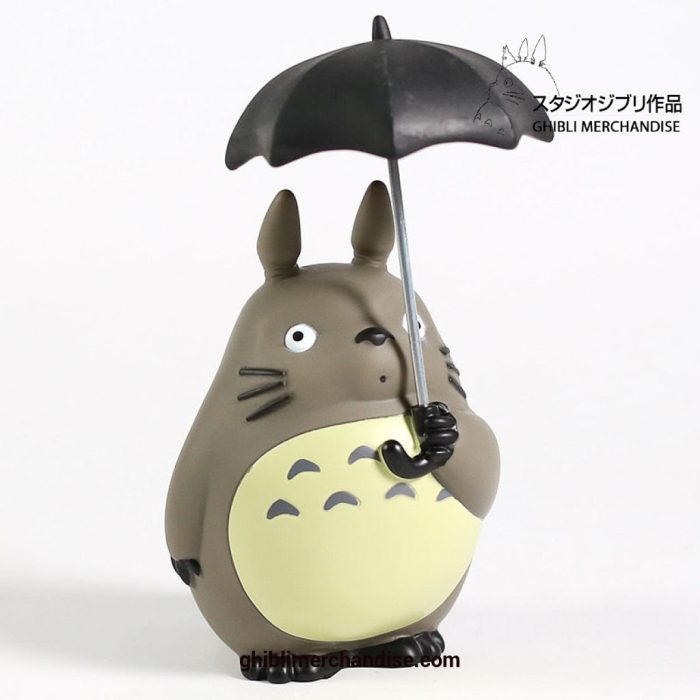 Totoro With Umbrella Pvc Figure Collectible Model Toy