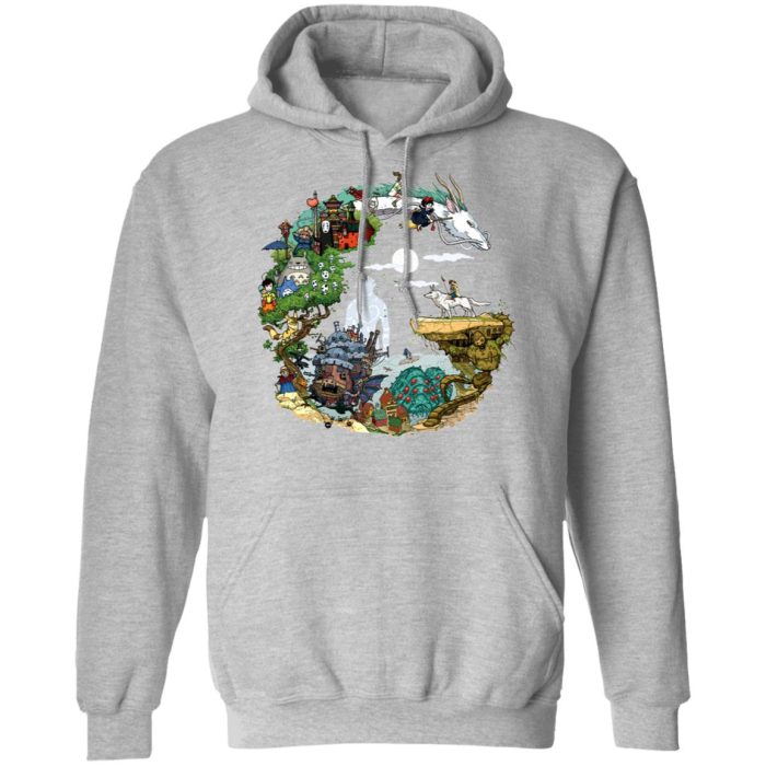 StudioGhibliMoviesInCircleHoodie1 - Studio Ghibli Store