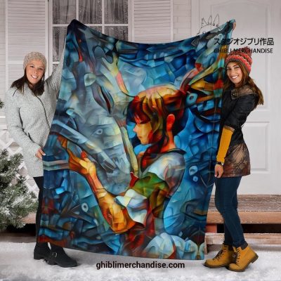 Abstract Spirited Away Blanket