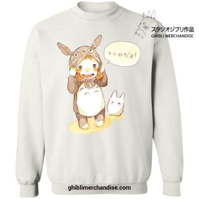 Baby Totoro And Mei Sweatshirt White / S