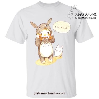 Baby Totoro And Mei T-Shirt White / S