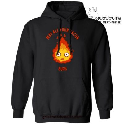 Calcifer - May All Your Bacon Burn Hoodie Black / S