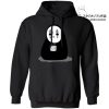 Cute No Face Drinking Hot Tea Hoodie Black / S