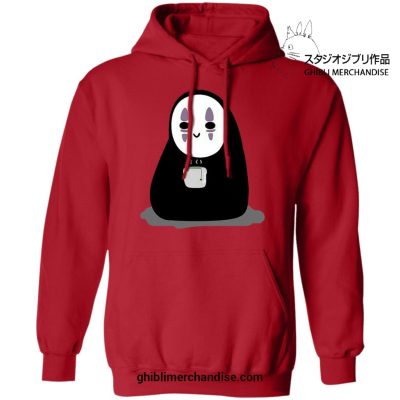 Cute No Face Drinking Hot Tea Hoodie Red / S