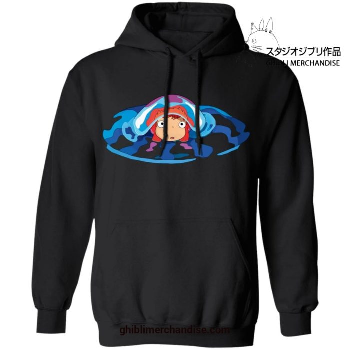 Cute Ponyo First Trip Hoodie Black / S