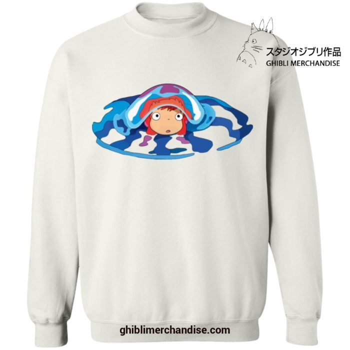 Cute Ponyo First Trip Sweatshirt White / S