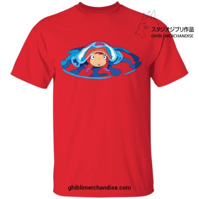 Cute Ponyo First Trip T-Shirt Red / S