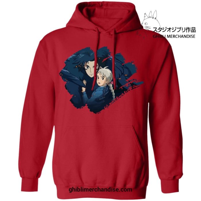 Dark Howl And Sophie Hoodie Red / S