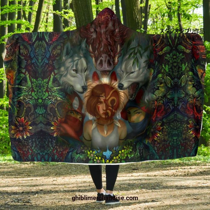 Fearless Mononoke Hooded Blanket