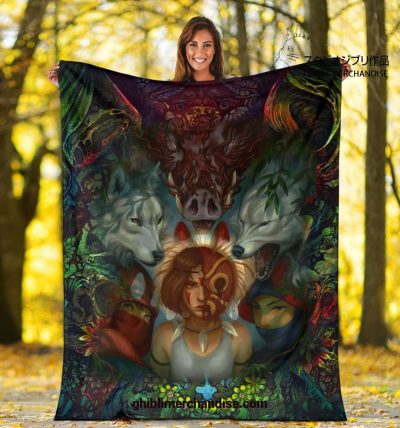 Fearless Princess Mononoke Blanket