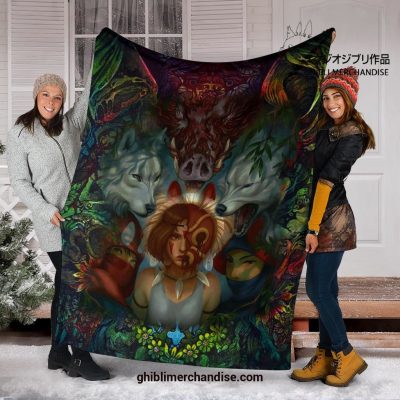 Fearless Princess Mononoke Blanket