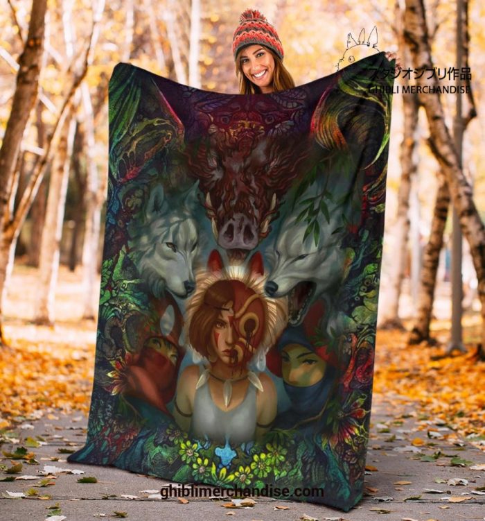 Fearless Princess Mononoke Blanket