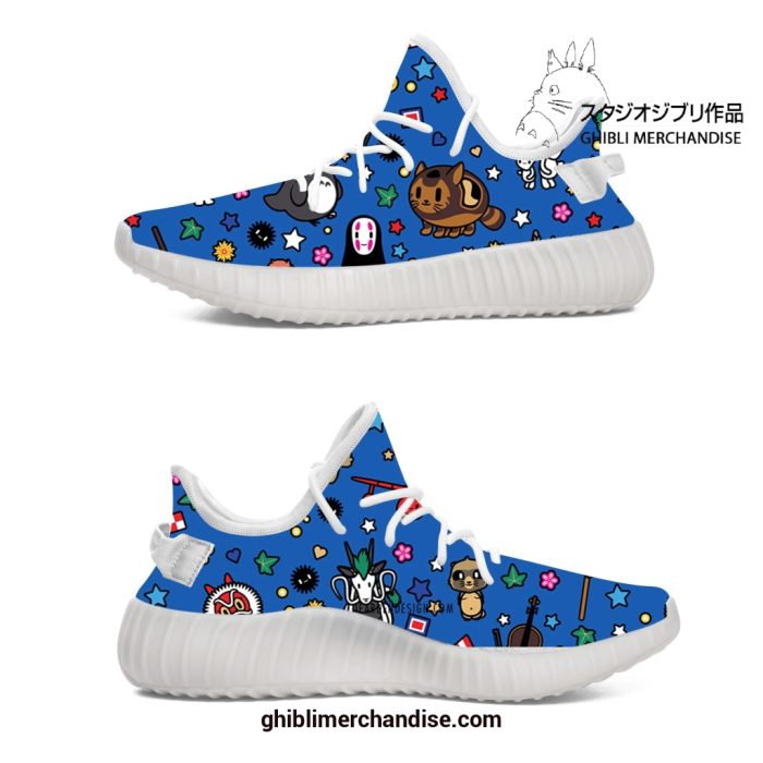 Ghibli Character In The Blue Yeezy Shoes Air Force