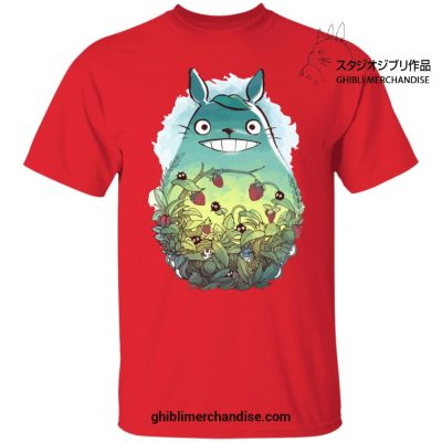 Green Garden Mug In Totoro T-Shirt Red / S