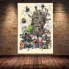 Howls Moving Castle Canvas Wall Art Home Decor 21X30Cm No Frame