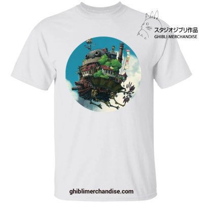 Howls Moving Castle In The Sky T-Shirt White / S