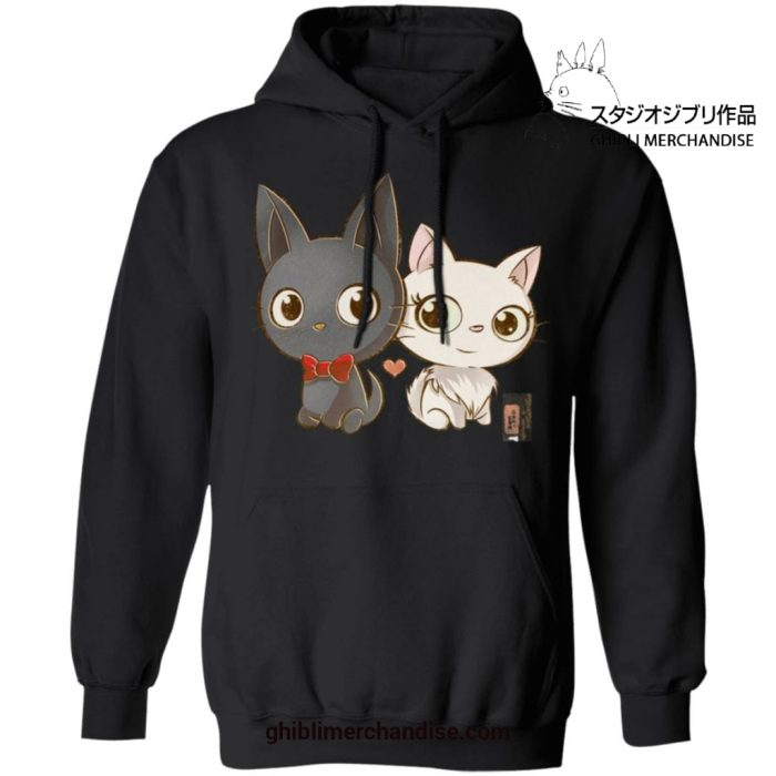 Jiji And Lily Chibi Style Hoodie Black / S