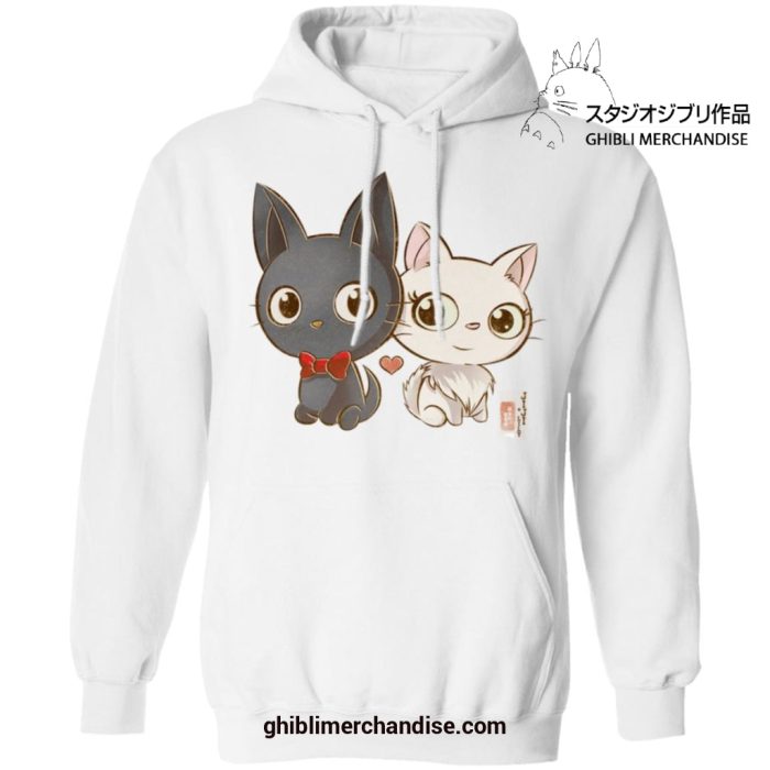 Jiji And Lily Chibi Style Hoodie White / S