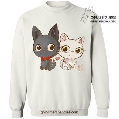 Jiji And Lily Chibi Style Sweatshirt White / S