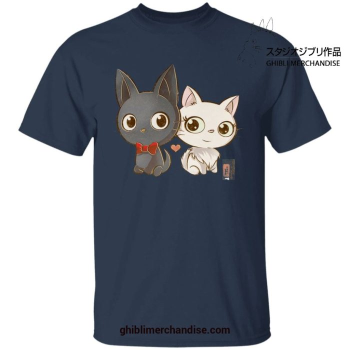 Jiji And Lily Chibi Style T-Shirt Navy Blue / S