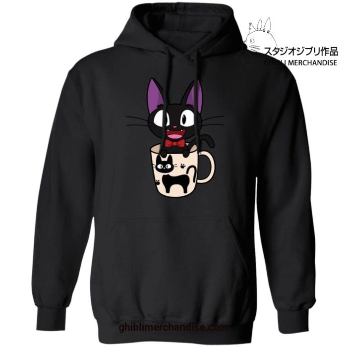 Jiji In The Cat Cup Hoodie Black / S