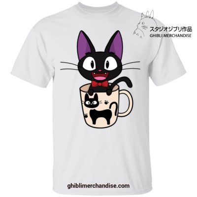 Jiji In The Cat Cup T-Shirt White / S