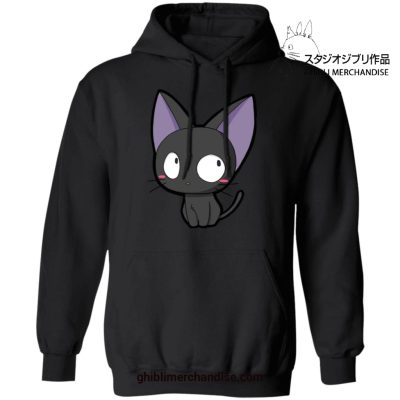 Kikis Delivery Service Chibi Style Jiji Hoodie Black / S