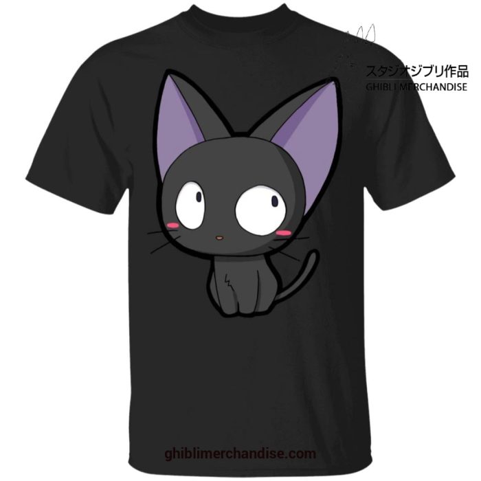 Kikis Delivery Service Chibi Style Jiji T-Shirt Black / S