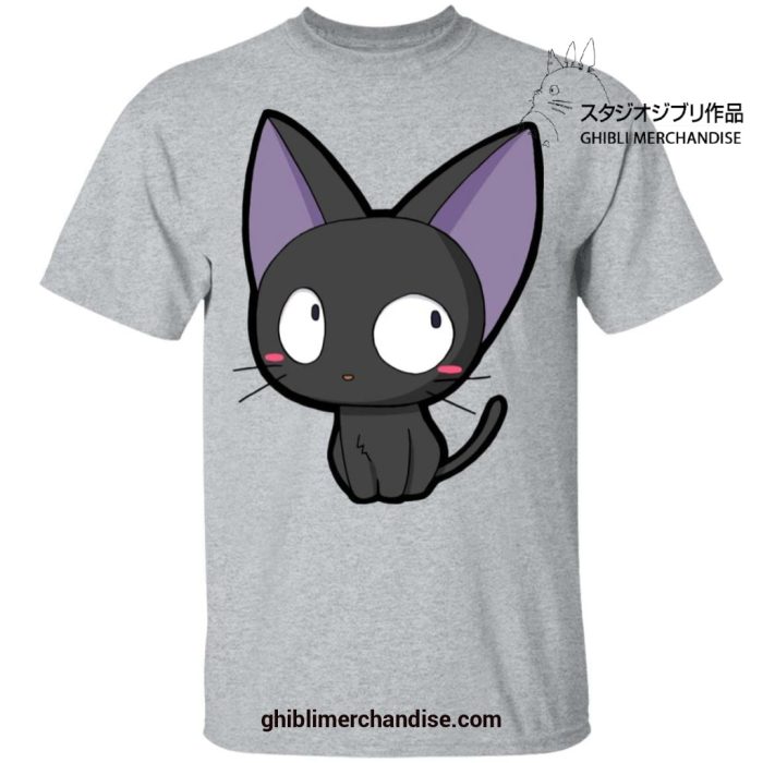 Kikis Delivery Service Chibi Style Jiji T-Shirt Gray / S