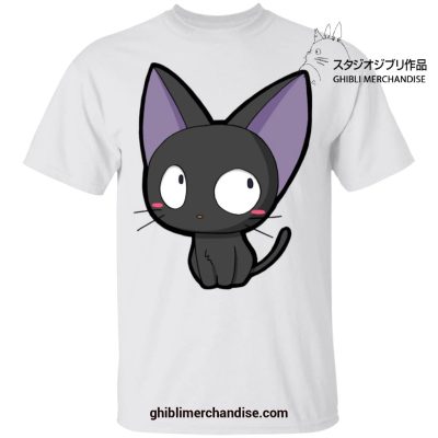 Kikis Delivery Service Chibi Style Jiji T-Shirt White / S