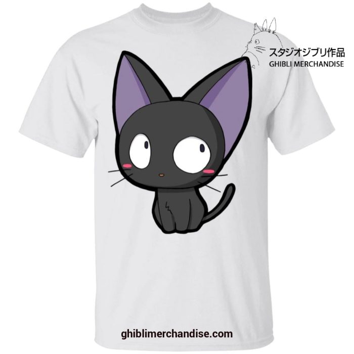 Kikis Delivery Service Chibi Style Jiji T-Shirt White / S