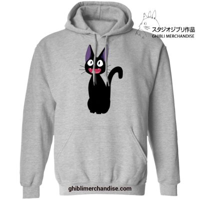 Kikis Delivery Service Cute Jiji Cat Hoodie Gray / S