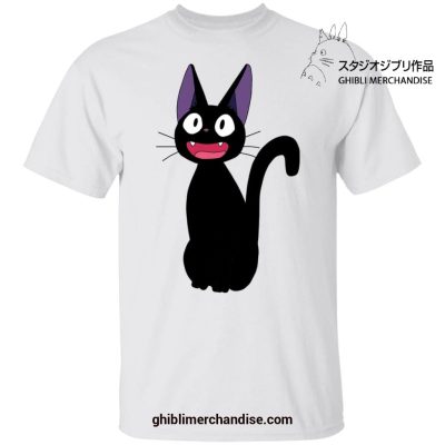 Kikis Delivery Service Cute Jiji Cat T-Shirt White / S