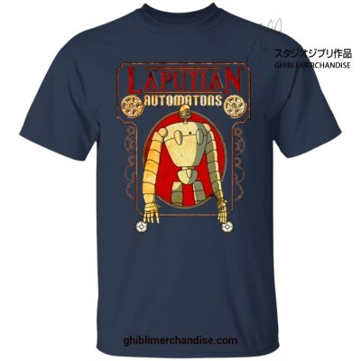 Laputa: Castle In The Sky Robot Automatons T-Shirt Navy Blue / S