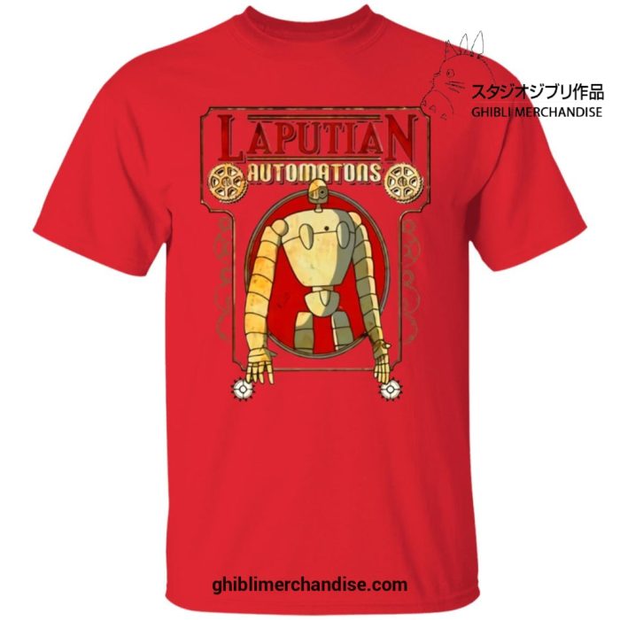 Laputa: Castle In The Sky Robot Automatons T-Shirt Red / S