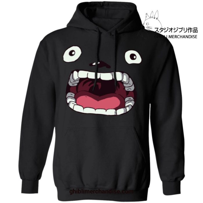 My Neighbor Totoro With Big Mouth Hoodie Black / S