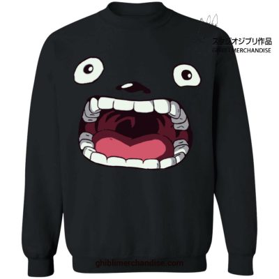 My Neighbor Totoro With Big Mouth Sweatshirt Black / S