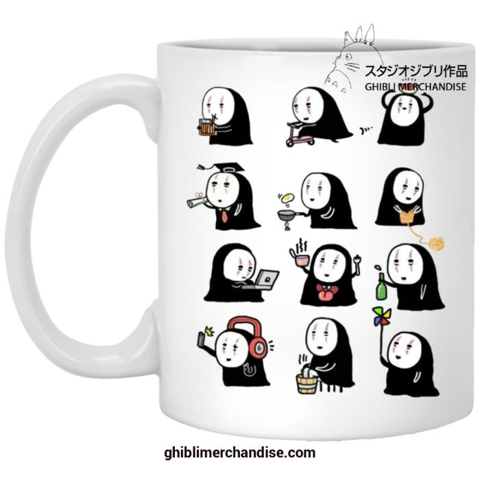 No Face Cute Emotion Collection Mug