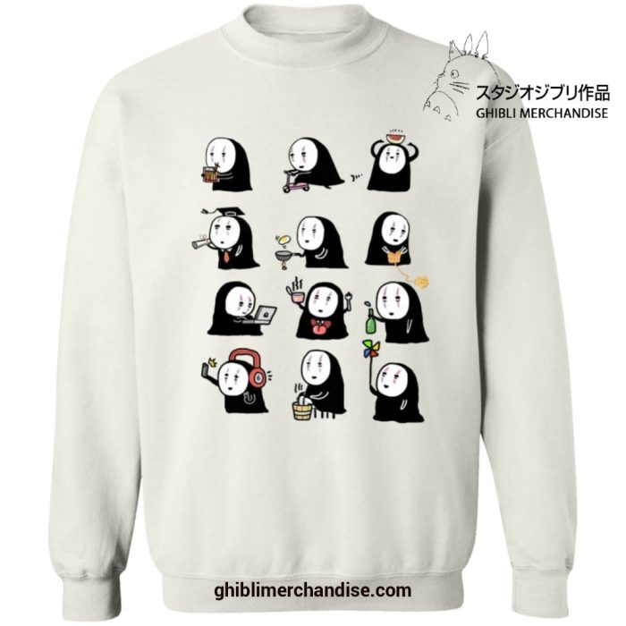 No Face Cute Emotion Collection Sweatshirt White / S