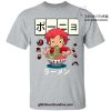 Ponyo With First Ramen T-Shirt Gray / S