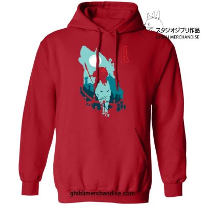 Princess Mononoke Forest Guardians Hoodie Red / S