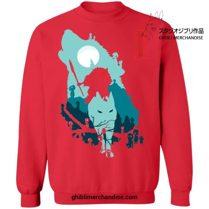 Princess Mononoke Forest Guardians Sweatshirt Red / S