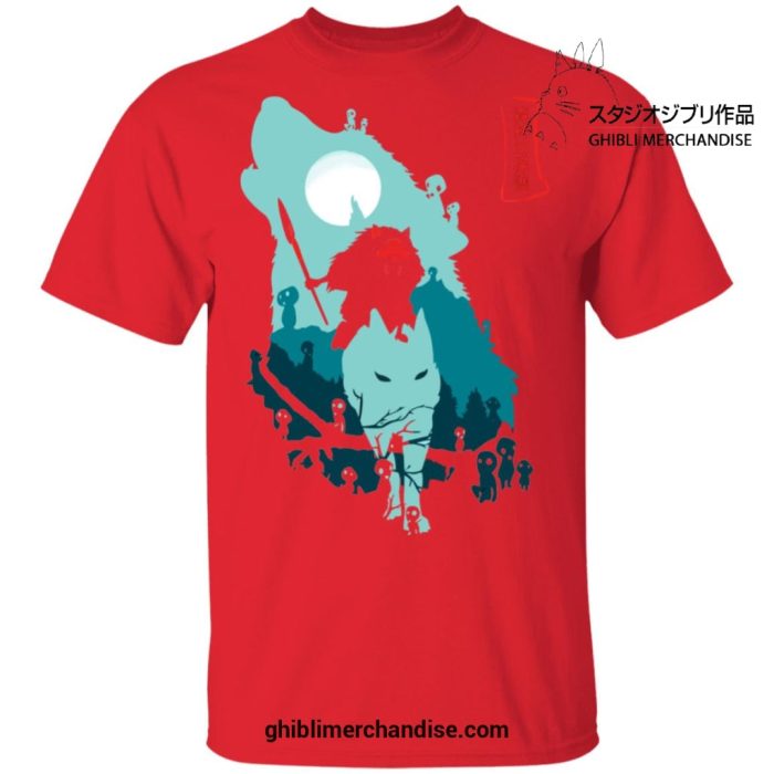 Princess Mononoke Forest Guardians T-Shirt Red / S