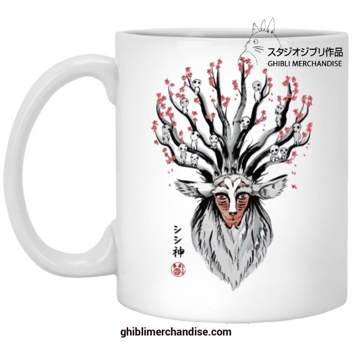 Princess Mononoke Forest Spirit Shishigami And Sakura Mug