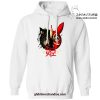 Princess Mononoke Half Wolf & Mask Hoodie White / S