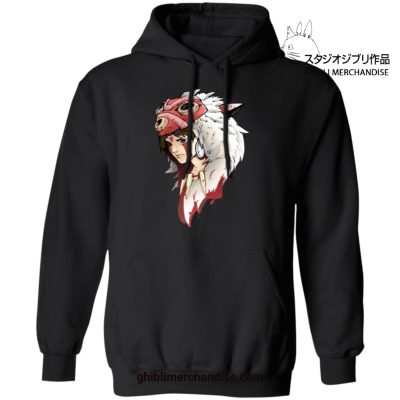 Princess Mononoke San Hoodie Black / S