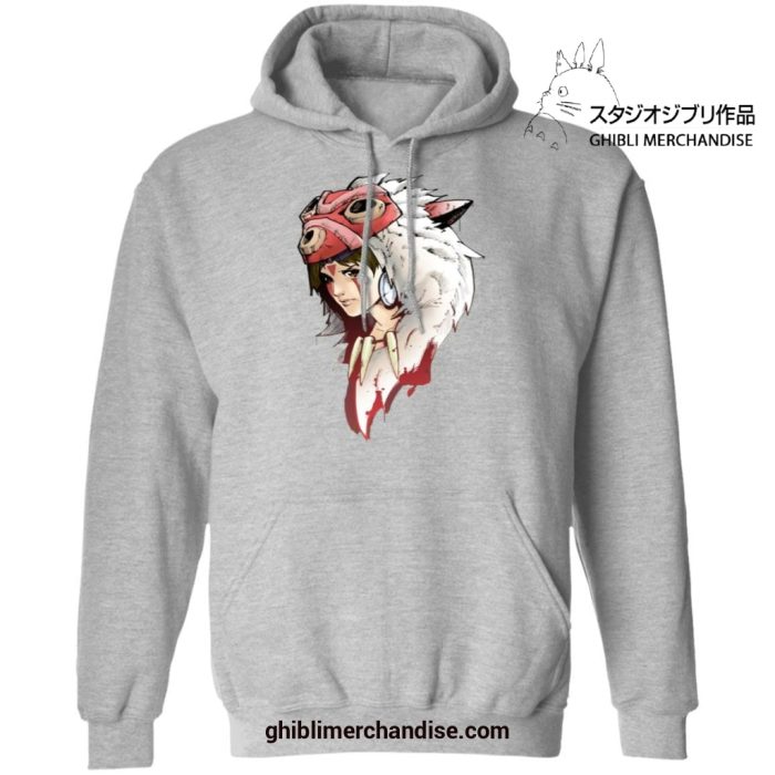 Princess Mononoke San Hoodie Gray / S