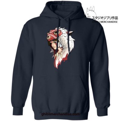 Princess Mononoke San Hoodie Navy Blue / S