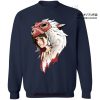 Princess Mononoke San Sweatshirt Navy Blue / S