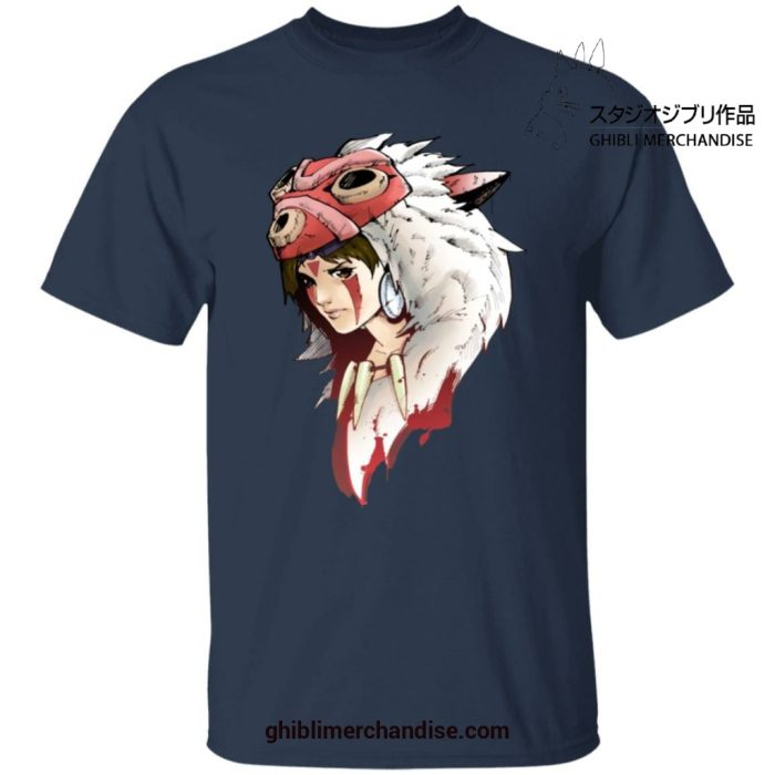 Princess Mononoke San T-Shirt Navy Blue / S